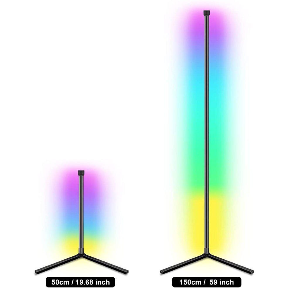 Skorter | Modern RGB LED Floor Lamps Indoor Lighting Atmosphere Bluetooth Remote Control Standing Light Bedroom Nightstand Dining Room Decor