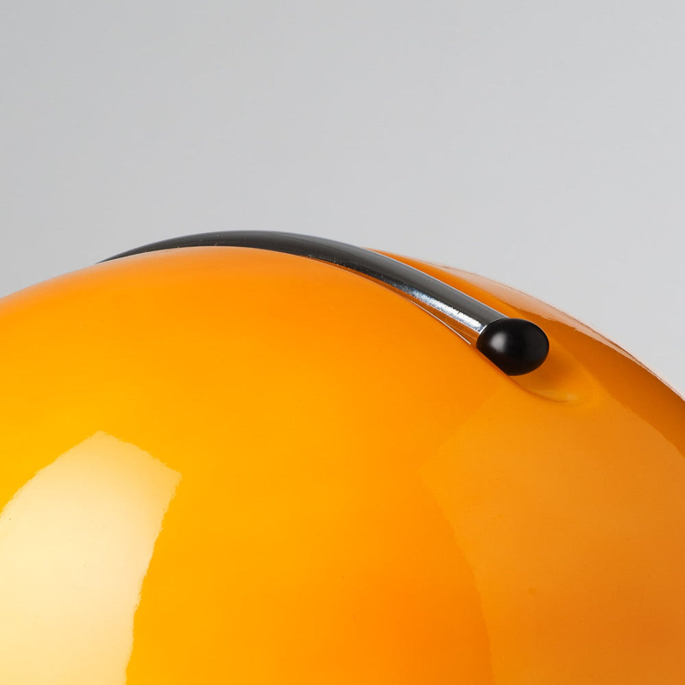 Skorter | Mid-Century Modern Desk Lamp – Retro Orange Dome Design with USB Power