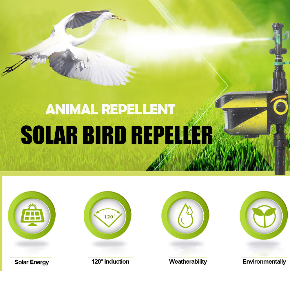 Skorter | Motion Activated Deer Repellent Sprinkler - Solar Powered Animal Deterrent for Gardens & Lawns