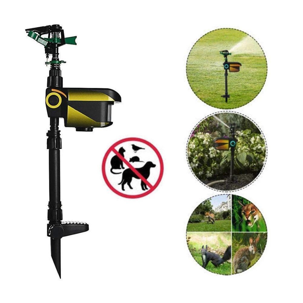 Skorter | Motion Activated Deer Repellent Sprinkler - Solar Powered Animal Deterrent for Gardens & Lawns
