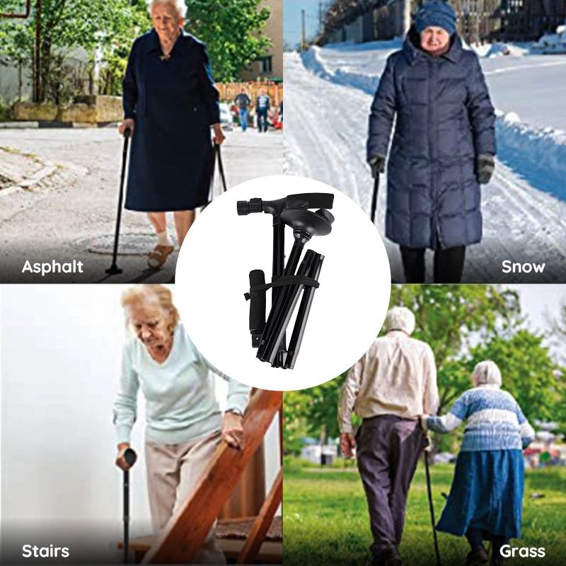 Skorter | Multi-Functional Foldable LED Walking Cane