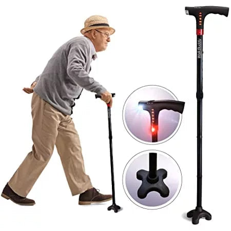 Skorter | Multi-Functional Foldable LED Walking Cane