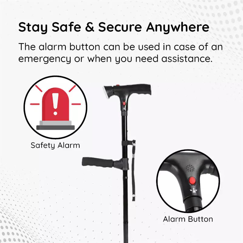 Skorter | Multi-Functional Foldable LED Walking Cane