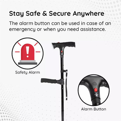 Skorter | Multi-Functional Foldable LED Walking Cane