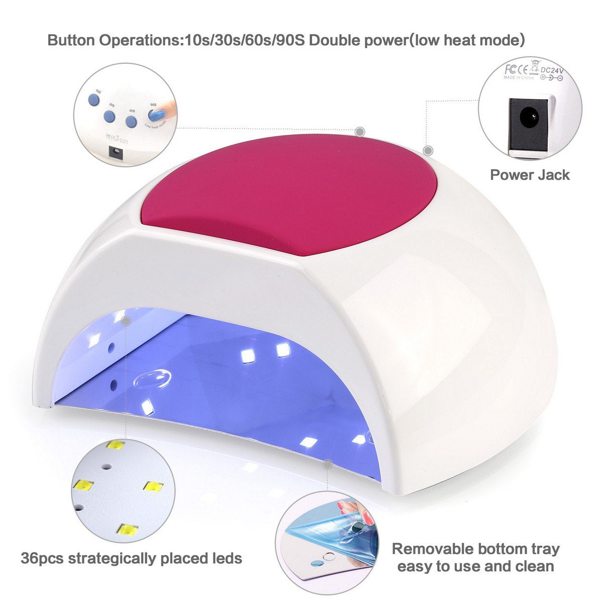 Skorter | Dryer Led 48W Uv Lamp Gel Curing Drying