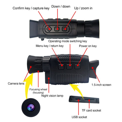 Skorter | 5X Infrared Digital Night Vision Monocular Thermal imager