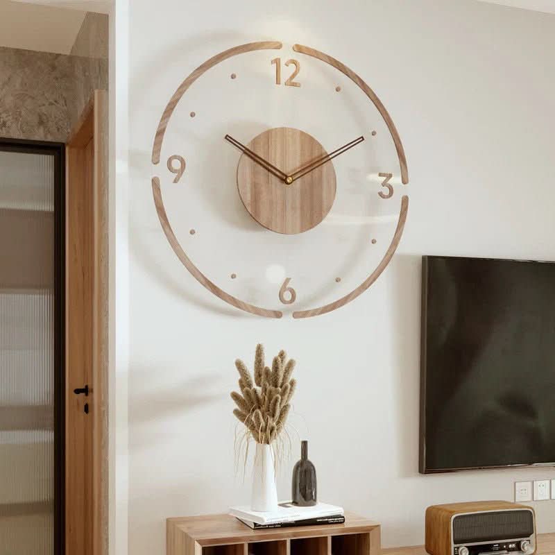 Skorter | Silent wall clock in Scandinavian design made of natural wood