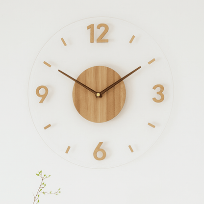 Skorter | Silent wall clock in Scandinavian design made of natural wood