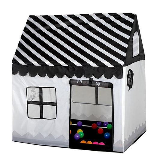 Skorter | Household Children Printing Play Tent Small Game House (Black White)