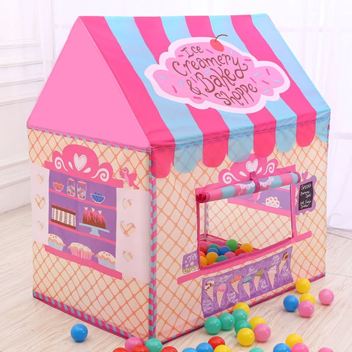 Skorter | Household Children Printing Play Tent Small Game House (Pink)