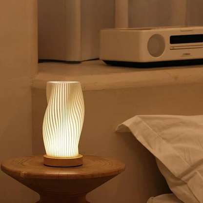 Skorter | USB-Driven & Elegant Wave-Design Table Lamp | WaveGlow