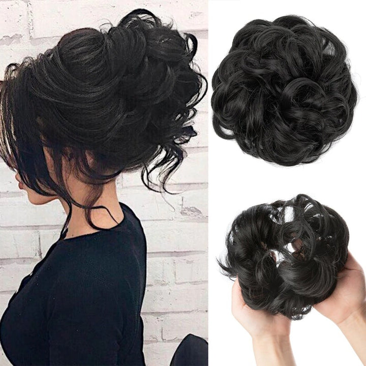 Skorter | Stylemaker Messy And Curly Elastic Hair Bun Scrunchy Hair Extensions (New)
