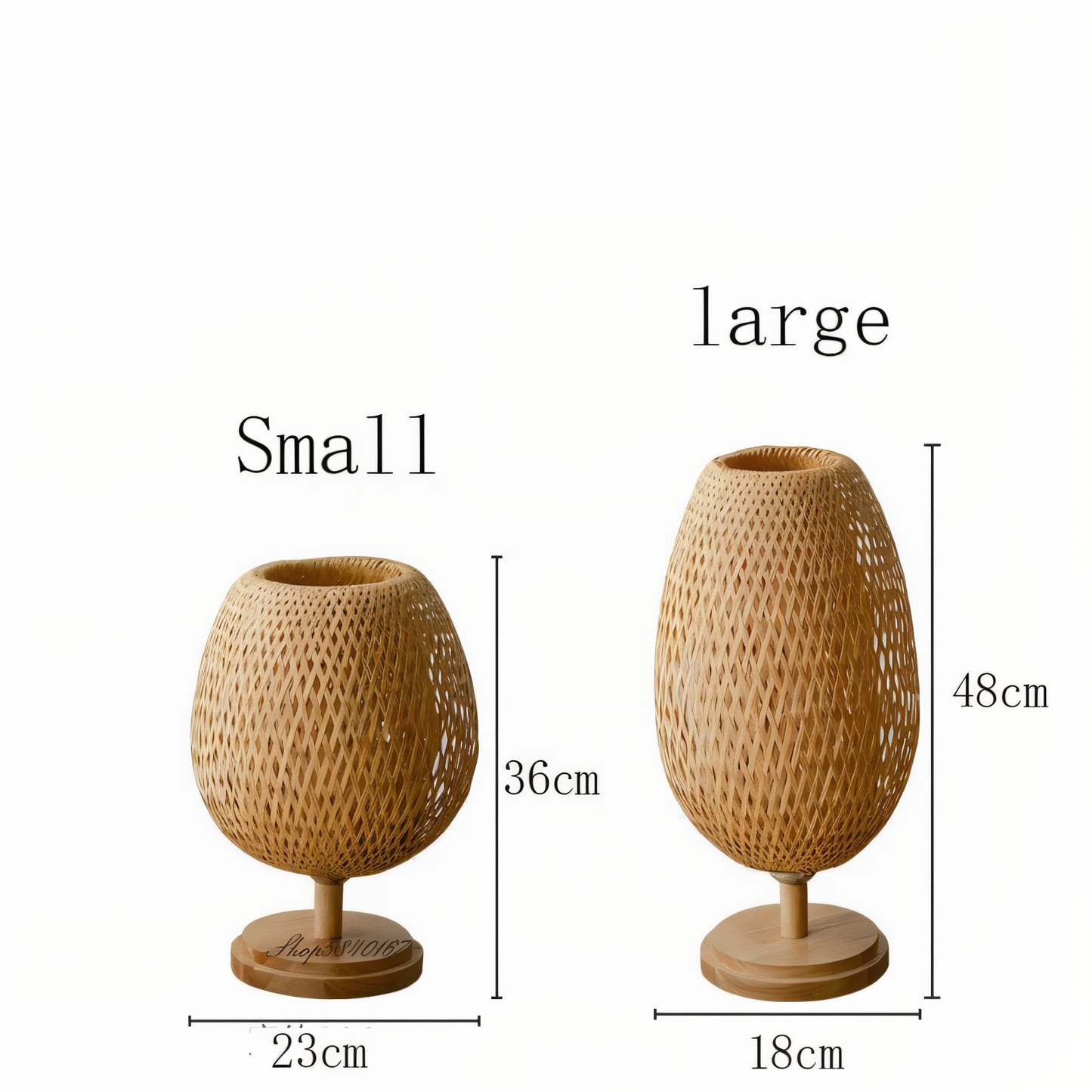 Skorter | NatureHue – Vintage Bamboo Table Lamp – Creative Woven Rattan Desk Light