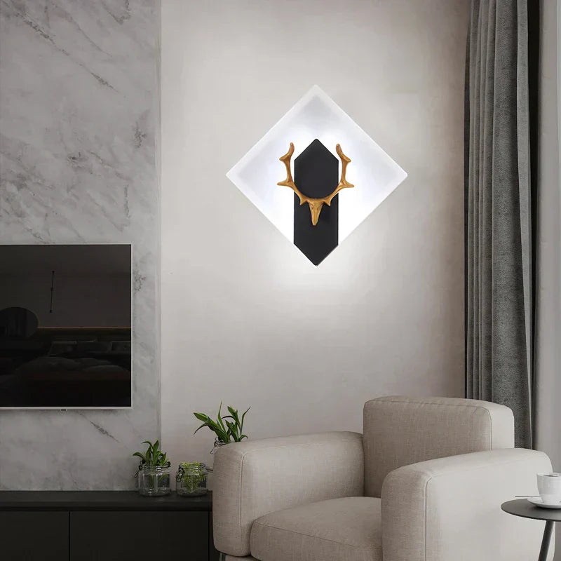 Skorter | AntlerGlow - Modern LED Wall Lamp with Antler Design - Decorative Lighting