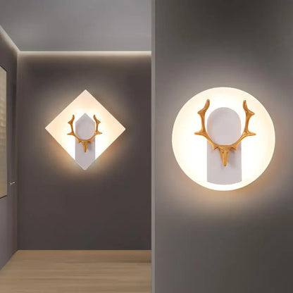 Skorter | AntlerGlow - Modern LED Wall Lamp with Antler Design - Decorative Lighting