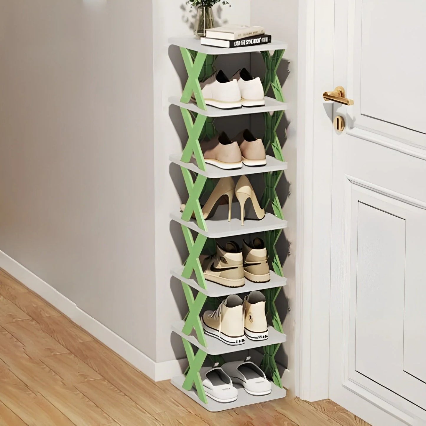 Skorter | Multifunctional and Foldable Shoe Rack for Space-Saving Storage