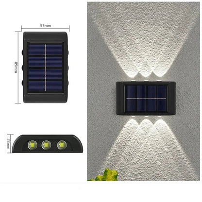 Skorter | LUMIX | New Solar Wall Lighting for Outdoors | Waterproof LED Solar Lamp for Ambient Garden Light