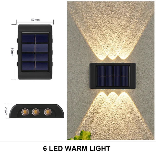 Skorter | LUMIX | New Solar Wall Lighting for Outdoors | Waterproof LED Solar Lamp for Ambient Garden Light