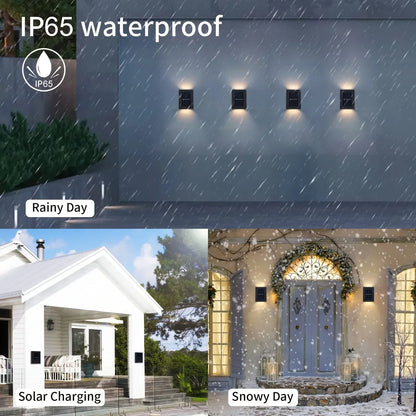 Skorter | LUMIX | New Solar Wall Lighting for Outdoors | Waterproof LED Solar Lamp for Ambient Garden Light