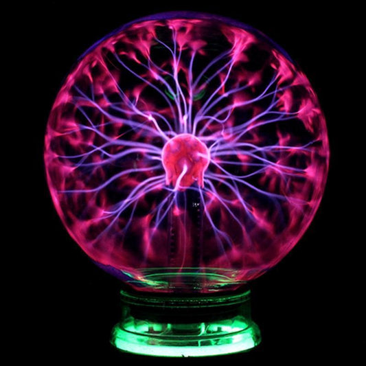 Skorter | PlasmaNova Plasma Ball Night Light | Interactive Lighting | Decorative Table Lamp | Perfect for Home and Office