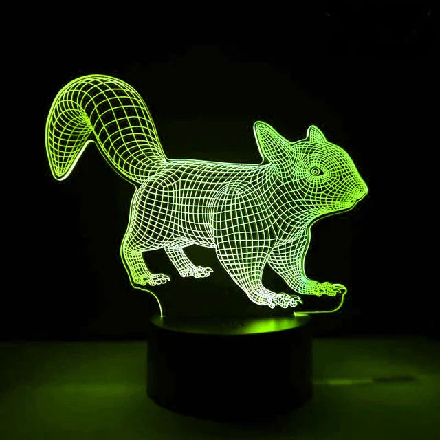 Skorter | LumiFox - 3D LED Night Light with Color Change and Dimmable Function