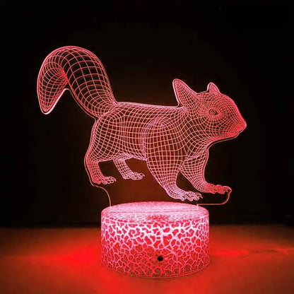 Skorter | LumiFox - 3D LED Night Light with Color Change and Dimmable Function