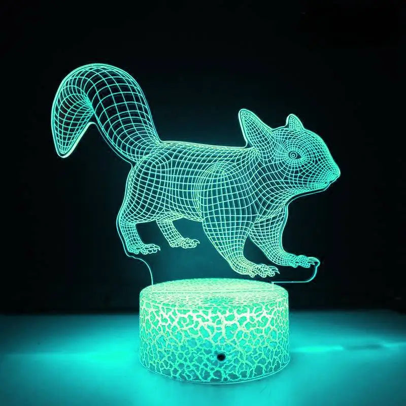 Skorter | LumiFox - 3D LED Night Light with Color Change and Dimmable Function