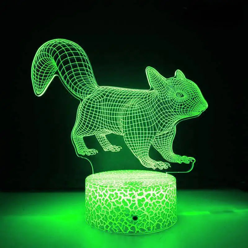 Skorter | LumiFox - 3D LED Night Light with Color Change and Dimmable Function