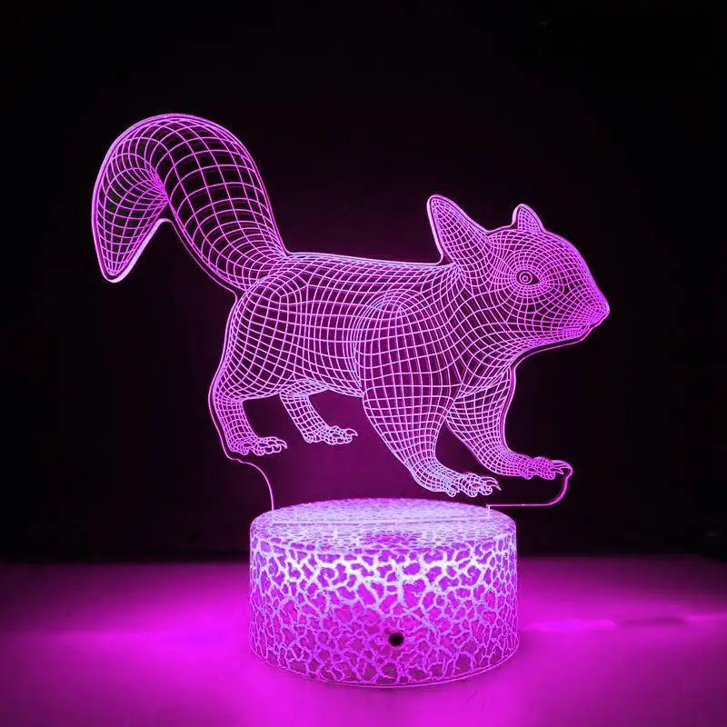 Skorter | LumiFox - 3D LED Night Light with Color Change and Dimmable Function