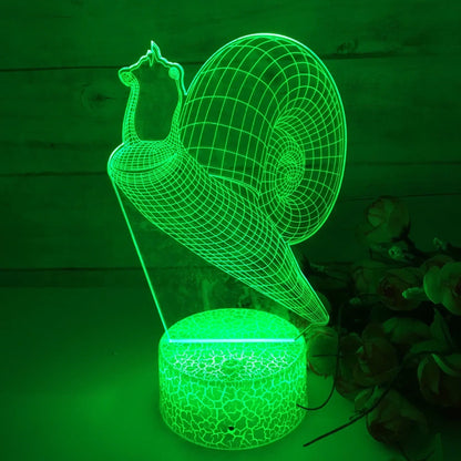 Skorter | GlowSnail - 3D LED Night Light with Color Changing and Dimmable Function