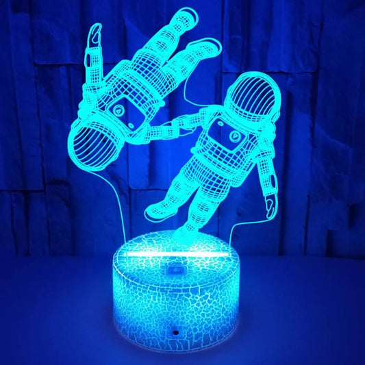 Skorter | LumiAstro - 3D LED Astronaut Night Light with Color Change for Children's Room & Decoration