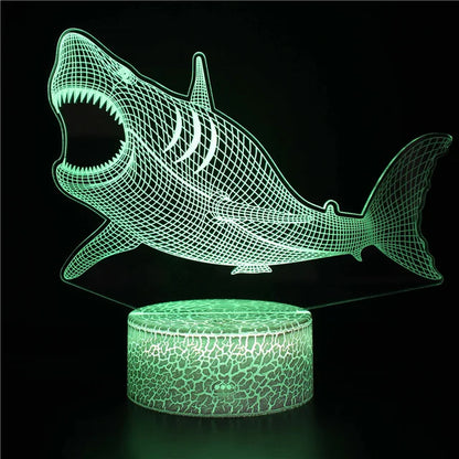 Skorter | AquaGlow – 3D LED Night Light with Whale Illusion for Children's Room