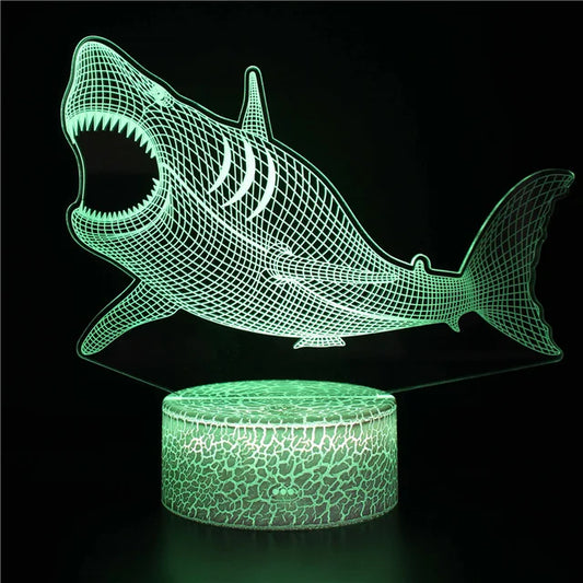 Skorter | AquaGlow – 3D LED Night Light with Whale Illusion for Children's Room