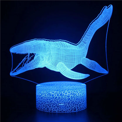 Skorter | AquaGlow – 3D LED Night Light with Whale Illusion for Children's Room