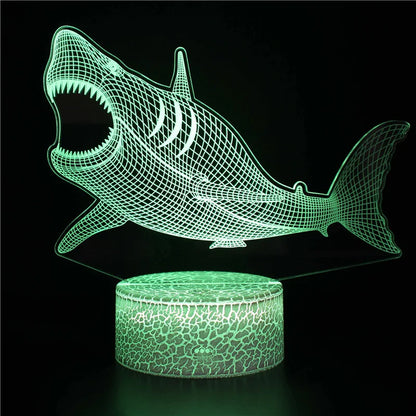 Skorter | AquaGlow – 3D LED Night Light with Whale Illusion for Children's Room