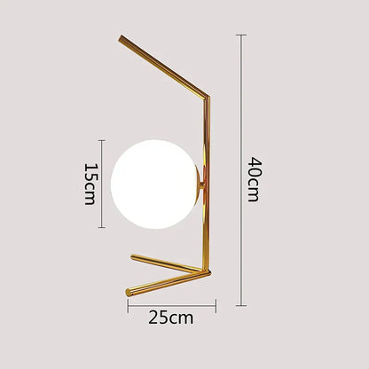 Skorter | RadiantGlow - Modern Table Lamp with Elegant Glass Sphere