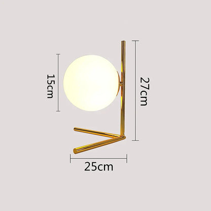 Skorter | RadiantGlow - Modern Table Lamp with Elegant Glass Sphere