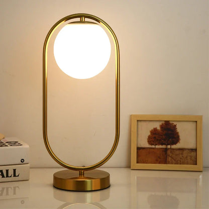 Skorter | RadiantGlow - Modern Table Lamp with Elegant Glass Sphere
