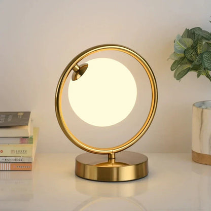 Skorter | RadiantGlow - Modern Table Lamp with Elegant Glass Sphere