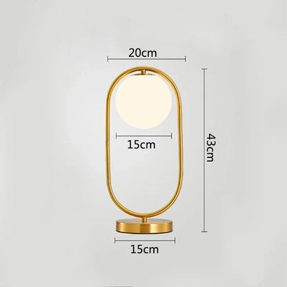Skorter | RadiantGlow - Modern Table Lamp with Elegant Glass Sphere