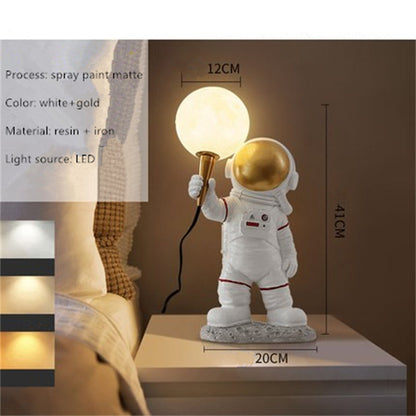 Skorter | Nordic LED personal astronaut moon children's room wall lamp kitchen dining room bedroom study balcony hall lamp decoration