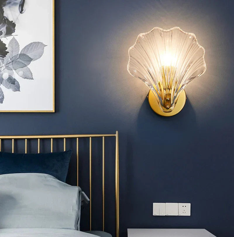 Skorter | SeaShell - Shell-shaped Glass Wall Lamp