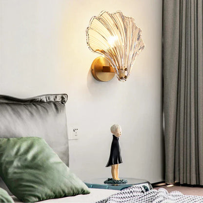 Skorter | OceanWave - Shell Shaped Glass Wall Lamp