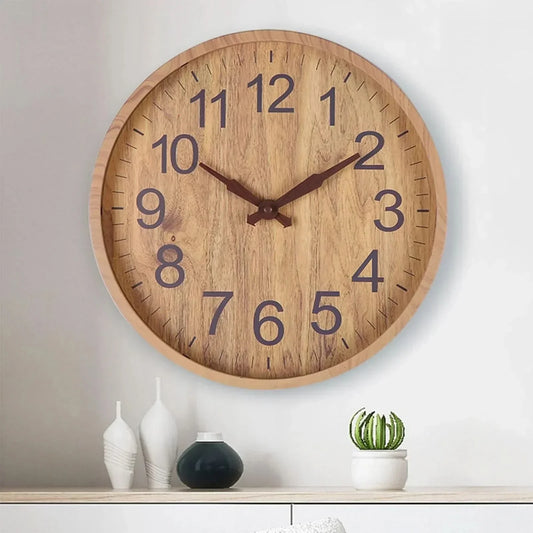Skorter | WOODEN WALL CLOCK – Stylish wooden clock in natural design for calm & elegant living spaces