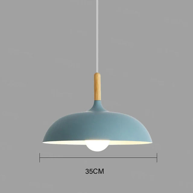 Skorter | NordicOak Scandinavian Oak Ceiling Light – Modern LED Pendant Lamp