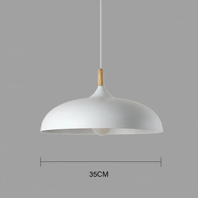 Skorter | NordicOak Scandinavian Oak Ceiling Light – Modern LED Pendant Lamp