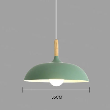 Skorter | NordicOak Scandinavian Oak Ceiling Light – Modern LED Pendant Lamp