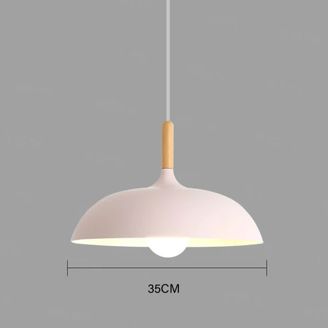 Skorter | NordicOak Scandinavian Oak Ceiling Light – Modern LED Pendant Lamp