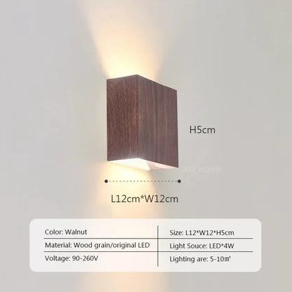 Skorter | LumiOak - Wooden wall lamp