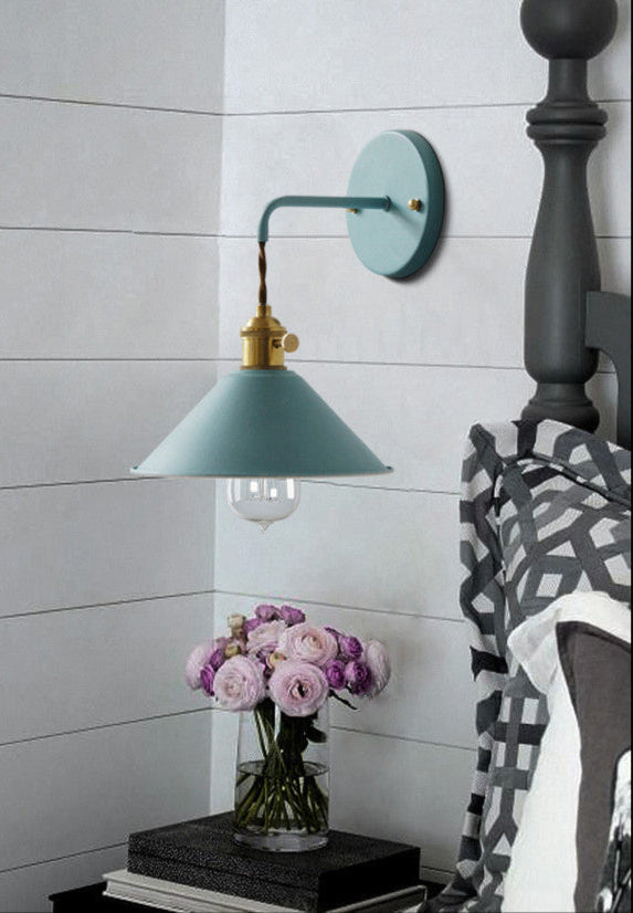 Skorter | Nordic Industrial Cone Yellow Wall Lamp